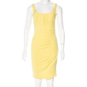 Blumarine ☀️SUNNY YELLOW☀️Wool Sheath Dress LIT!🔥